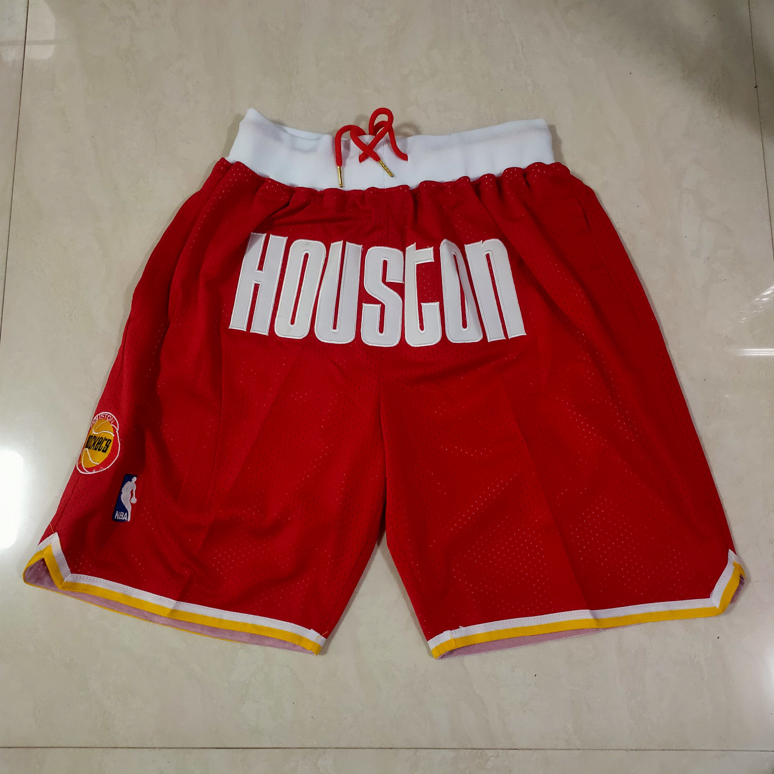 Men NBA 2021 Houston Rockets Red Shorts 1->houston rockets->NBA Jersey